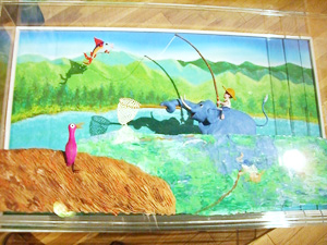 クレイの展示。