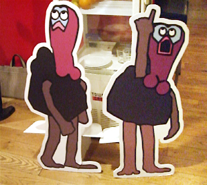 これは言われないとわかんないけど、言われるとすごい納得な七面鳥（笑）